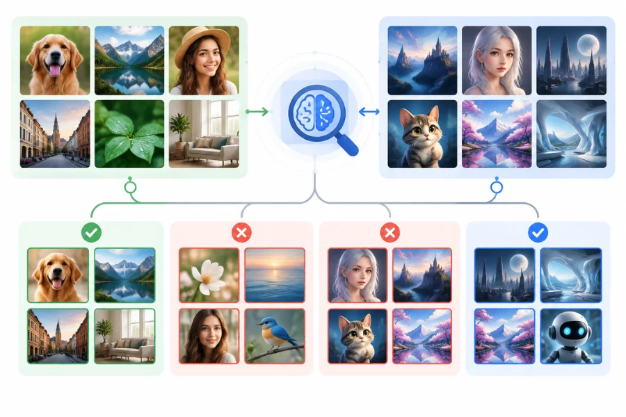 AI image detector accuracy with false positives and false negatives