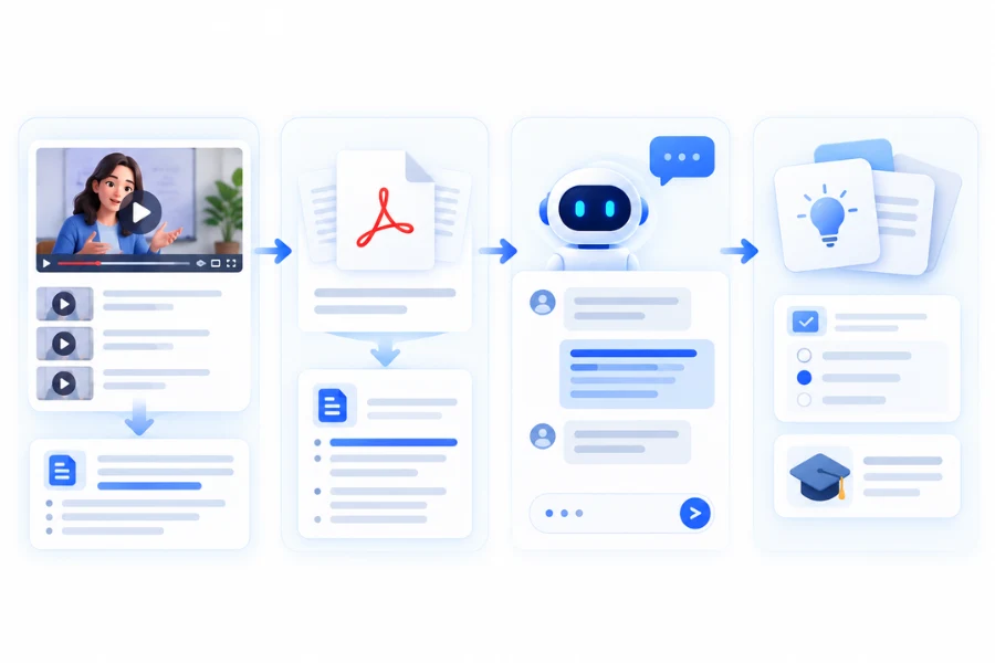 NoteGPT AI learning platform features for video summaries, PDF analysis, and study tools